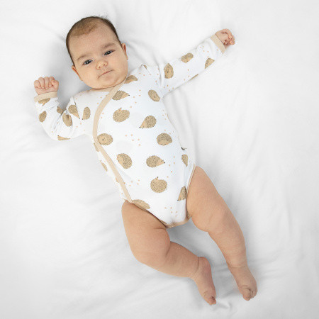 Боди с длинным рукавом «Латте» Белый