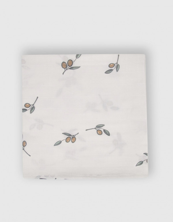 Муслиновая пелёнка Оливка 80*80 см