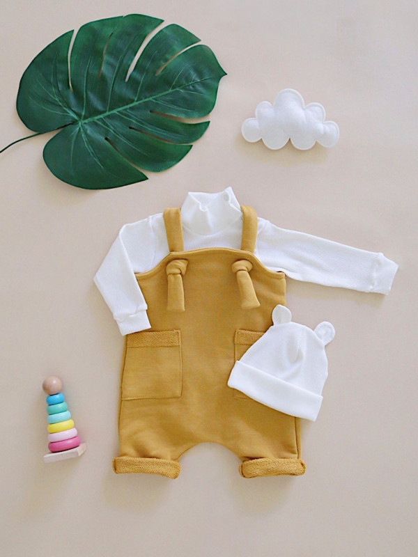 Песочник из футера (петелька) Горчичный 