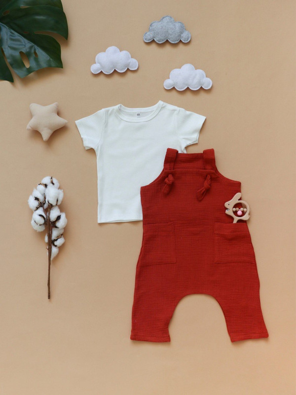 Песочник из муслина Терракотовый