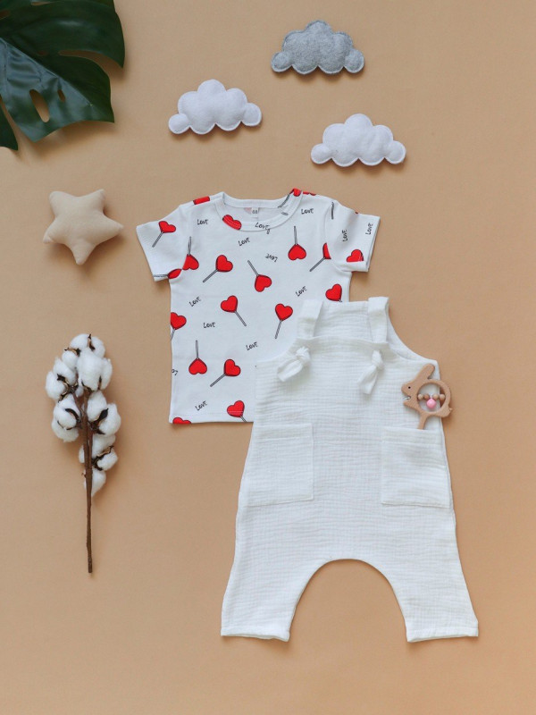 Песочник из муслина Белый 