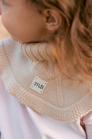 Манишка из меринос-кашемира Бежевый 