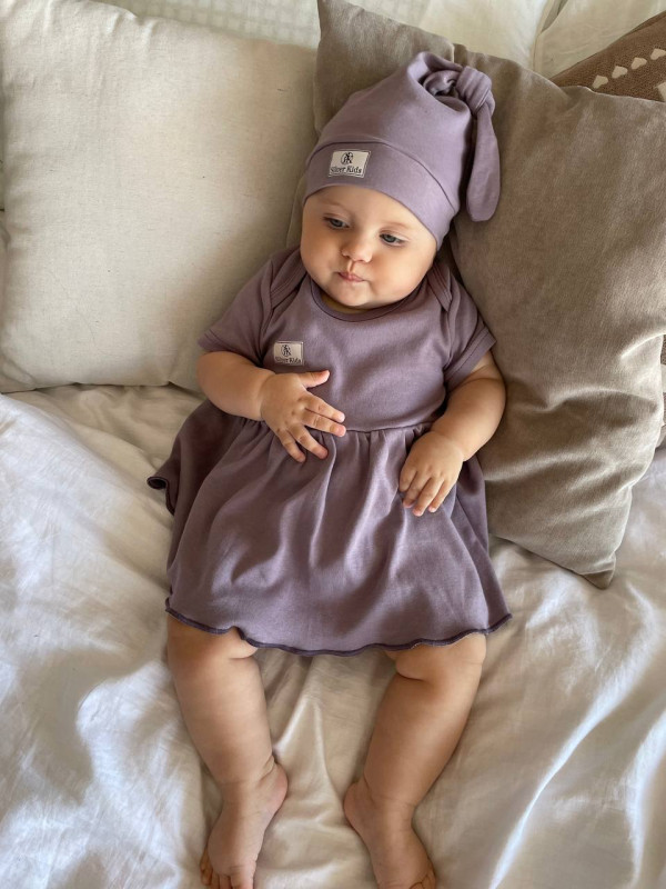 Боди-платье Лиловый 