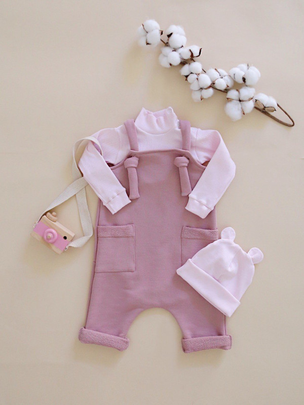 Песочник из футера (петелька) Пудровый 