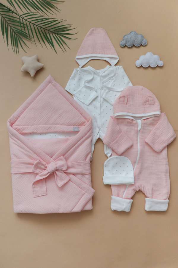 Комплект на выписку Лето Персиковый 