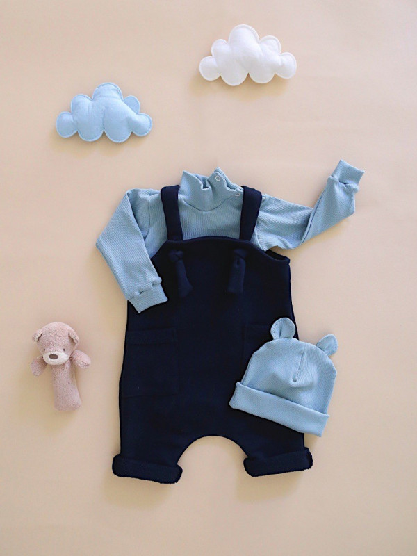 Песочник из футера (петелька) Темно-синий 