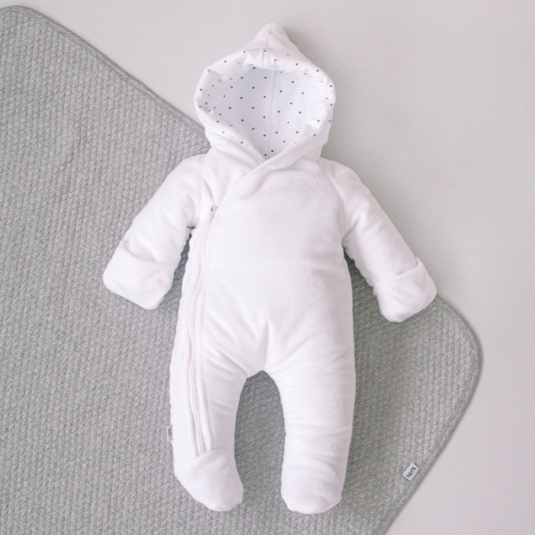 Комбинезон "Пломбир" плюш  Белый