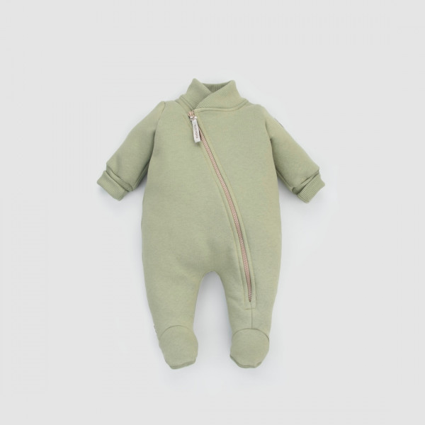 Комбинезон-поддева "Topolino", футер, темно-оливковый