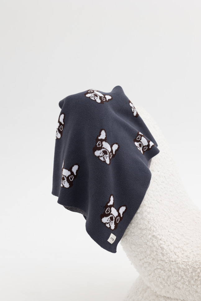 Плед Бульдоги антрацит Плед Бульдоги антрацит