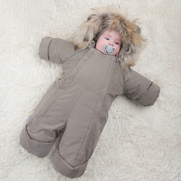 Комбинезон "Лапландия Вельвет-1" зимний, капучино