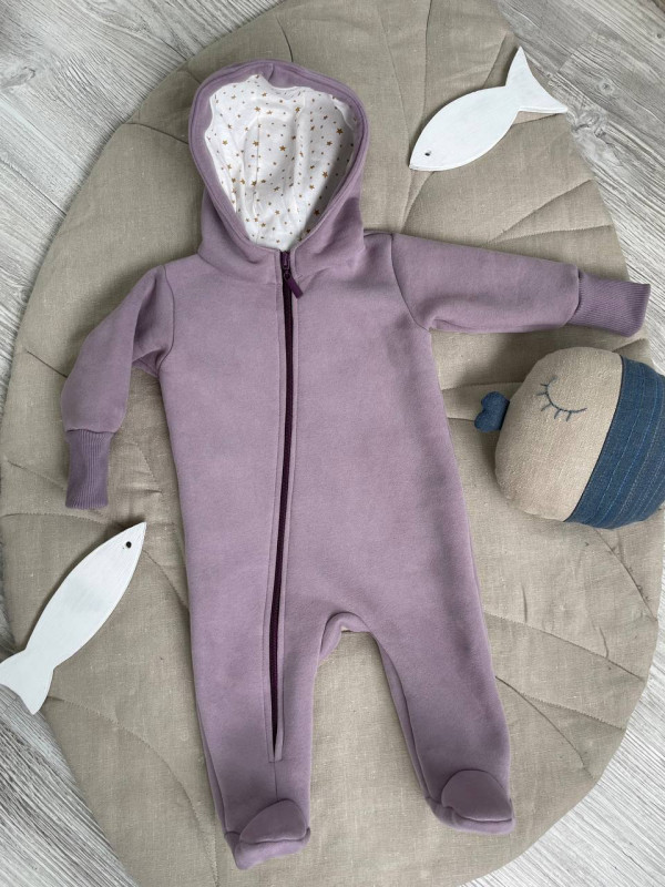 Комбинезон Чарли футер начес Лиловый