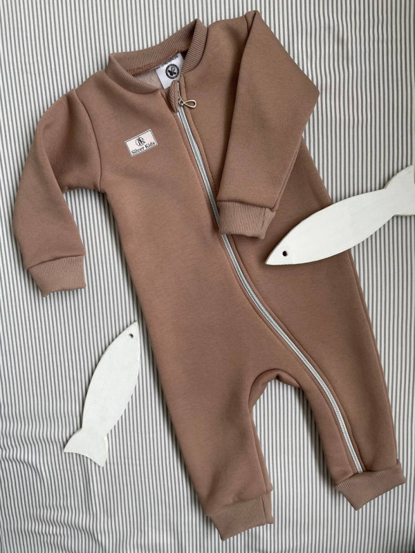 Комбинезон с начёсом Светлячок Темно-Бежевый 