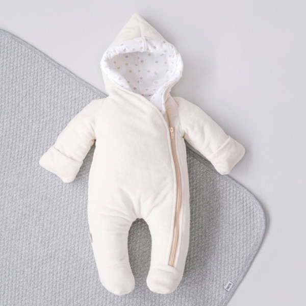 Комбинезон "Пломбир" плюш Молочный