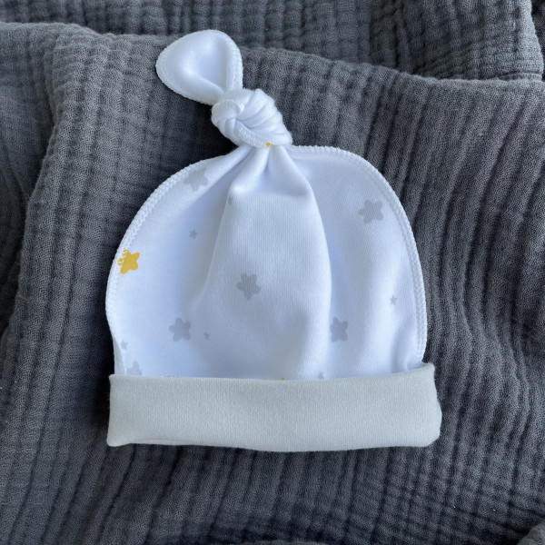 Шапочка-узелок Светло-серый 