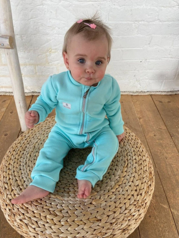 Комбинезон с начёсом Светлячок Небесно-голубой