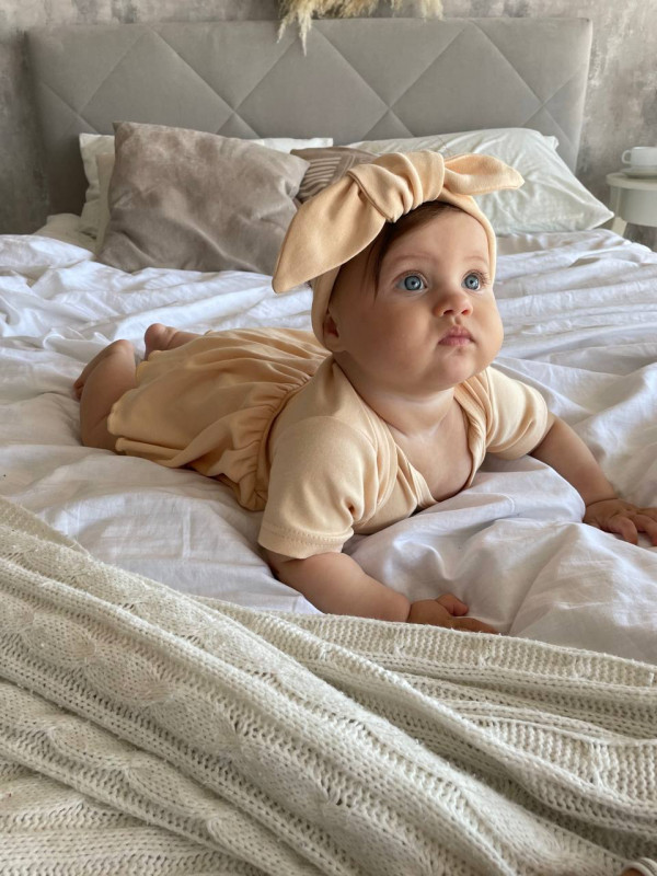 Повязка на головку 0-18 мес Бежевый 