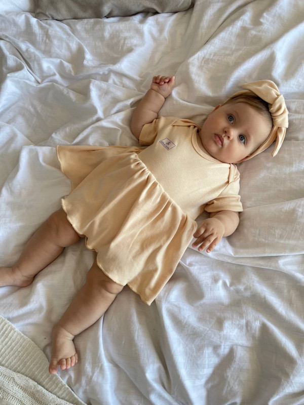 Боди-платье Бежевый 