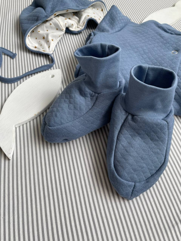 Пинеточки капитон Серо-голубые 56-68