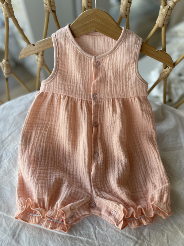 Песочник Жатка однотон муслин Розовый 