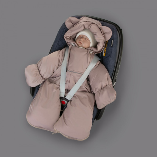 Комбинезон-трансформер "Новый Орсетто", с отворотами, 3 сезона, бежевый светлый