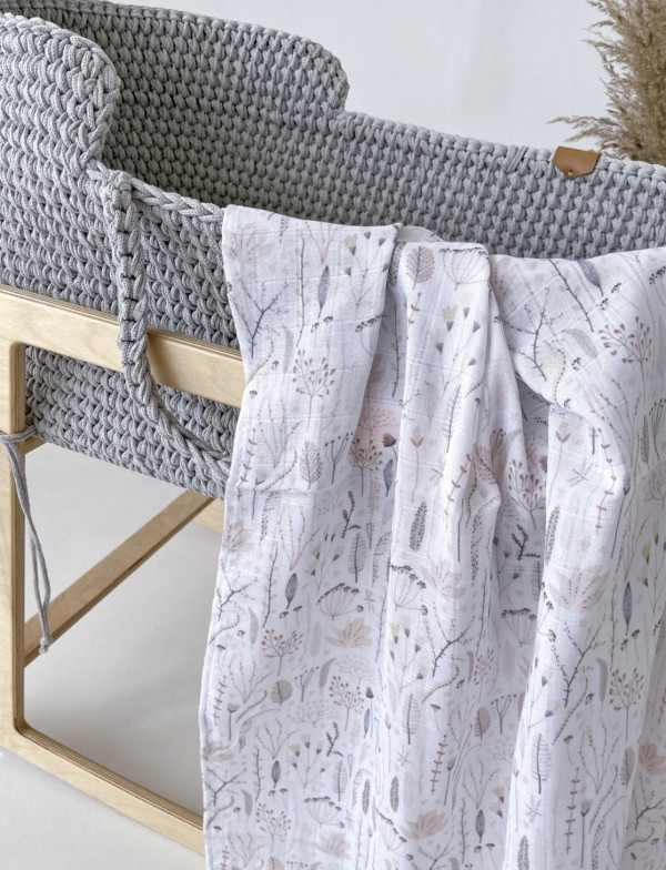 Пеленка Муслин 120х120 Цветочки