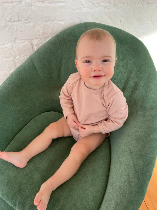 Боди длинный рукав Рибби Топленое молоко 