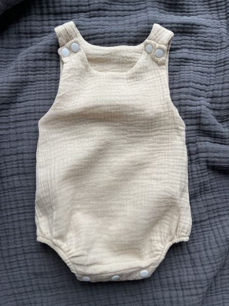 Боди из муслина жатка Бежевый 