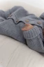 Комплект на выписку 3 в 1 с капюшоном меринос-кашемир Серый 