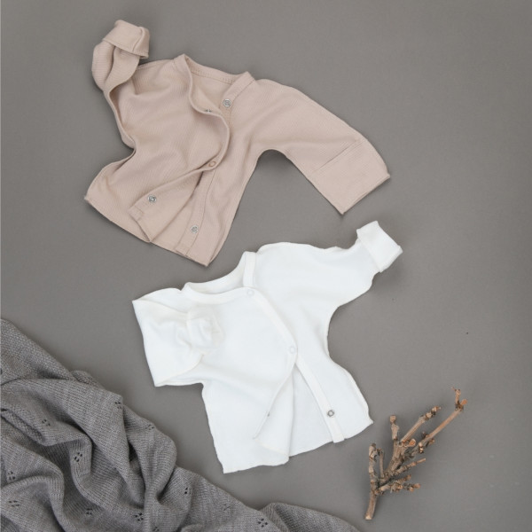 Распашонка с кнопками "Капучино", 2шт/уп