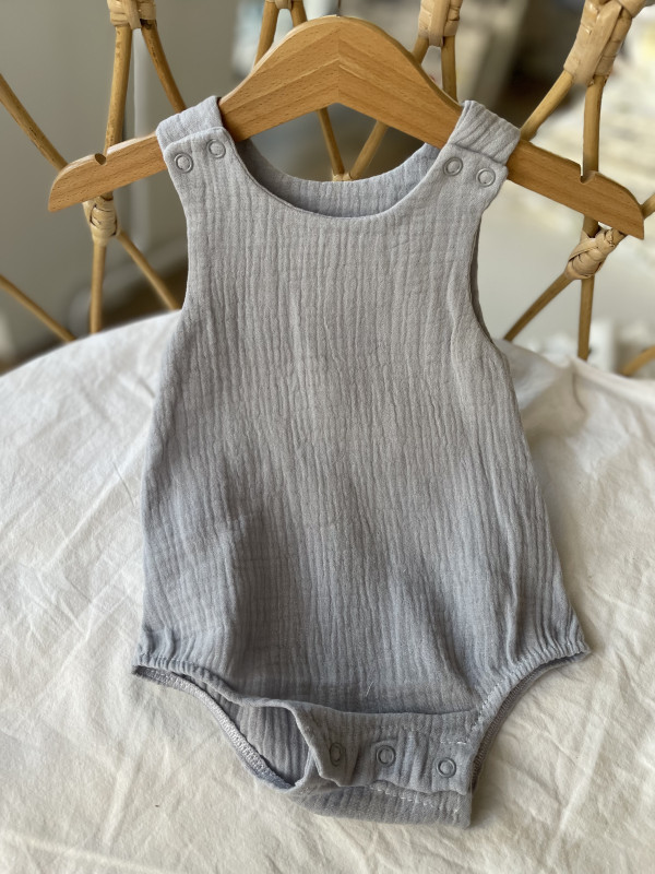 Боди жатка однотон Голубой 