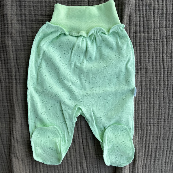 Ползунки на широкой резинке Ажур салатовый 