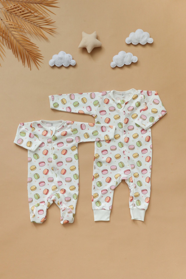 Комбинезон нательный для малыша Желто-розовый