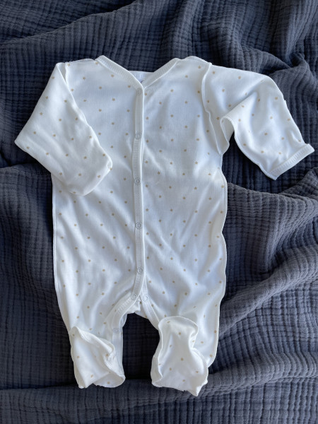 Слип на кнопках звезды Бежевые