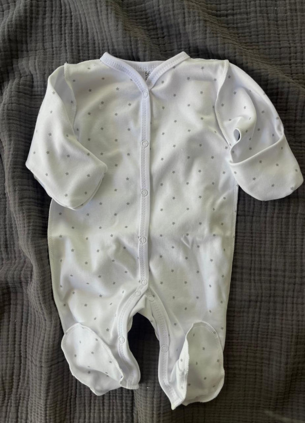 Слип на кнопках звезды Серые 