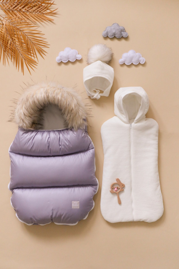 Комплект на выписку "WINTER" Lilac Grey