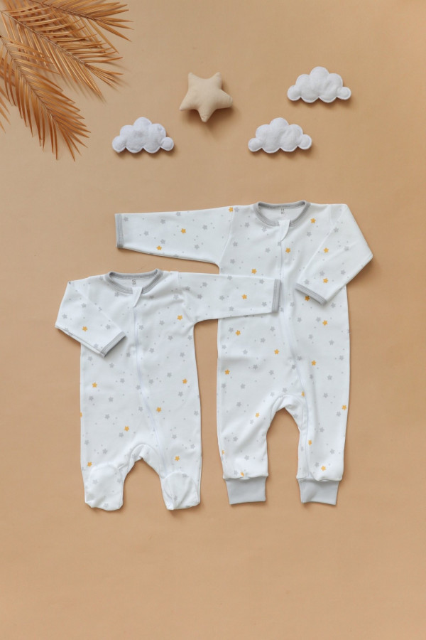 Комбинезон нательный для малыша Светло-серый 