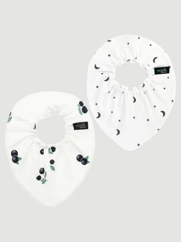 Сет из 2х нагрудников Mjölk Mini Голубика/Ночное небо