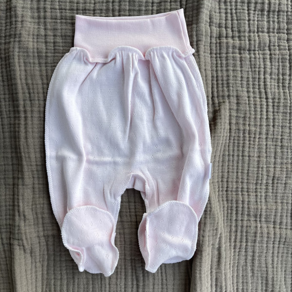 Ползунки на широкой резинке Ажур Розовый 