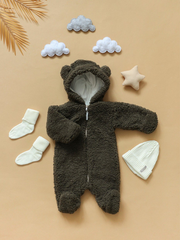 Комбинезон Мишка шерпа Хаки