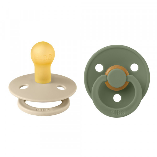  BIBS Colour, 2 шт.  Vanilla/Pine 0-6 мес