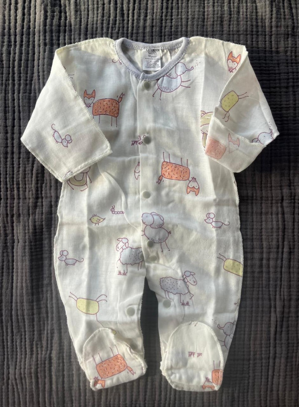 Комбинезон муслин Зоопарк
