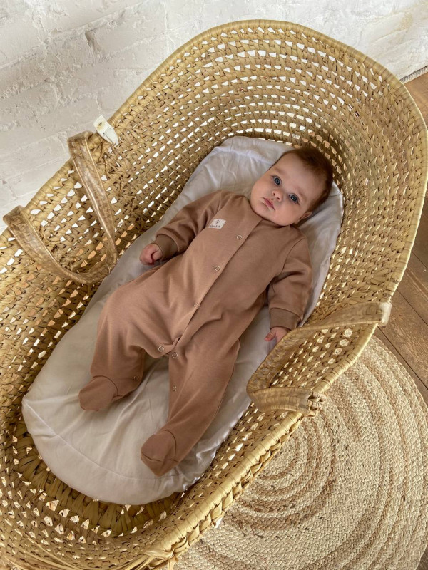 Слип на кнопках Тауп грей