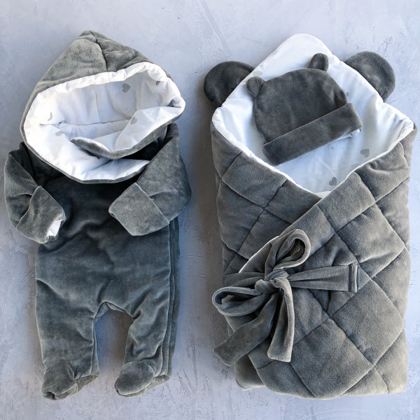 Конверт-одеяло  MOORE демисезон Темно-серый 