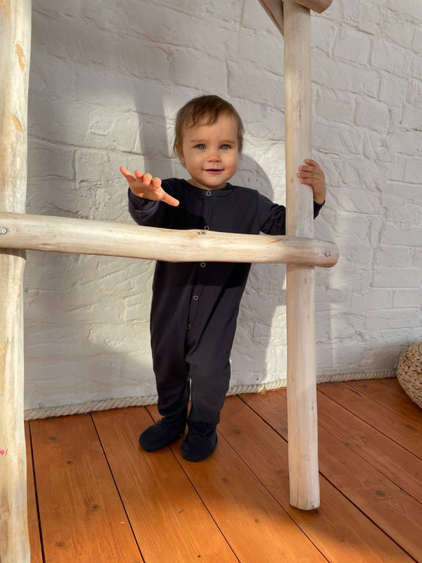 Слип Рибби на кнопках Мокрый Асфальт