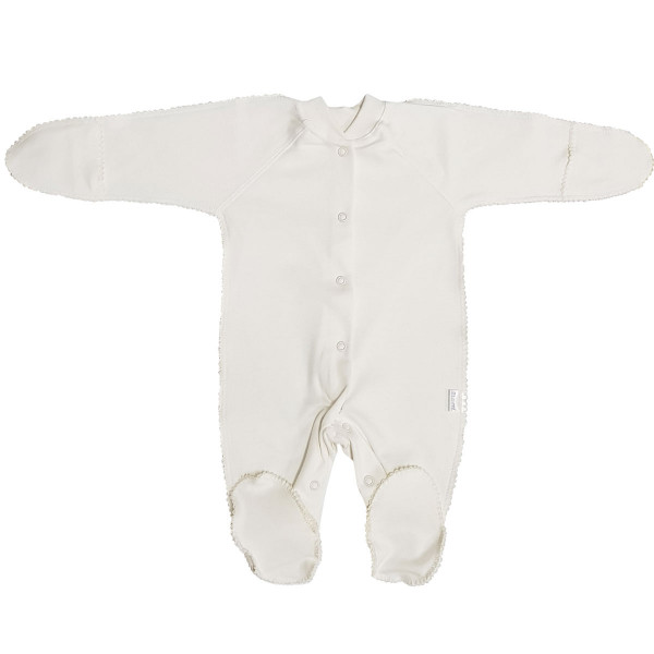 Комбинезон з/ручки швы наружу на кнопках Экрю