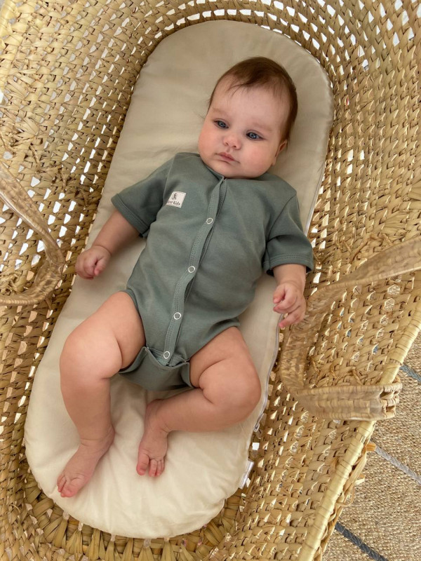 Боди короткий рукав Хаки