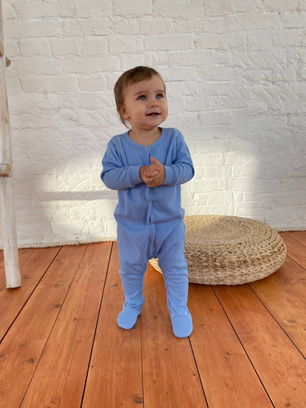  Слип Рибби на кнопках Небесный