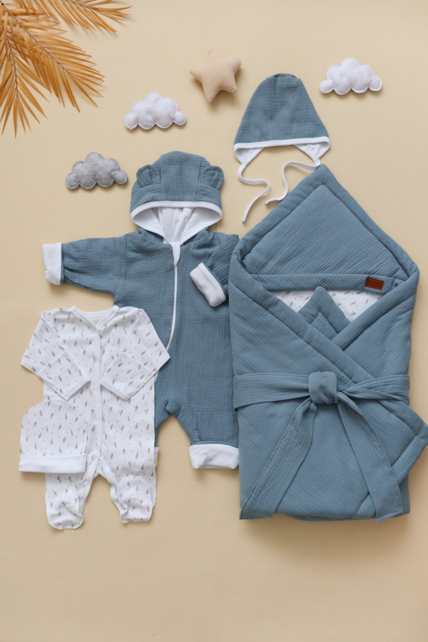 Комплект на выписку Лето Синий Туман