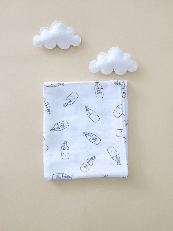 Пеленка муслиновая Milk 100*130 см