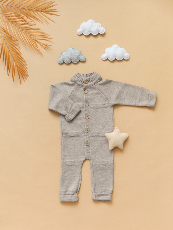 Комбинезон вязаный Песочный